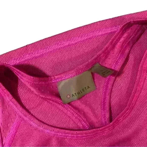 ATHLETA BREEZY TANK Fuchsia Leaders - Picture 3 of 4